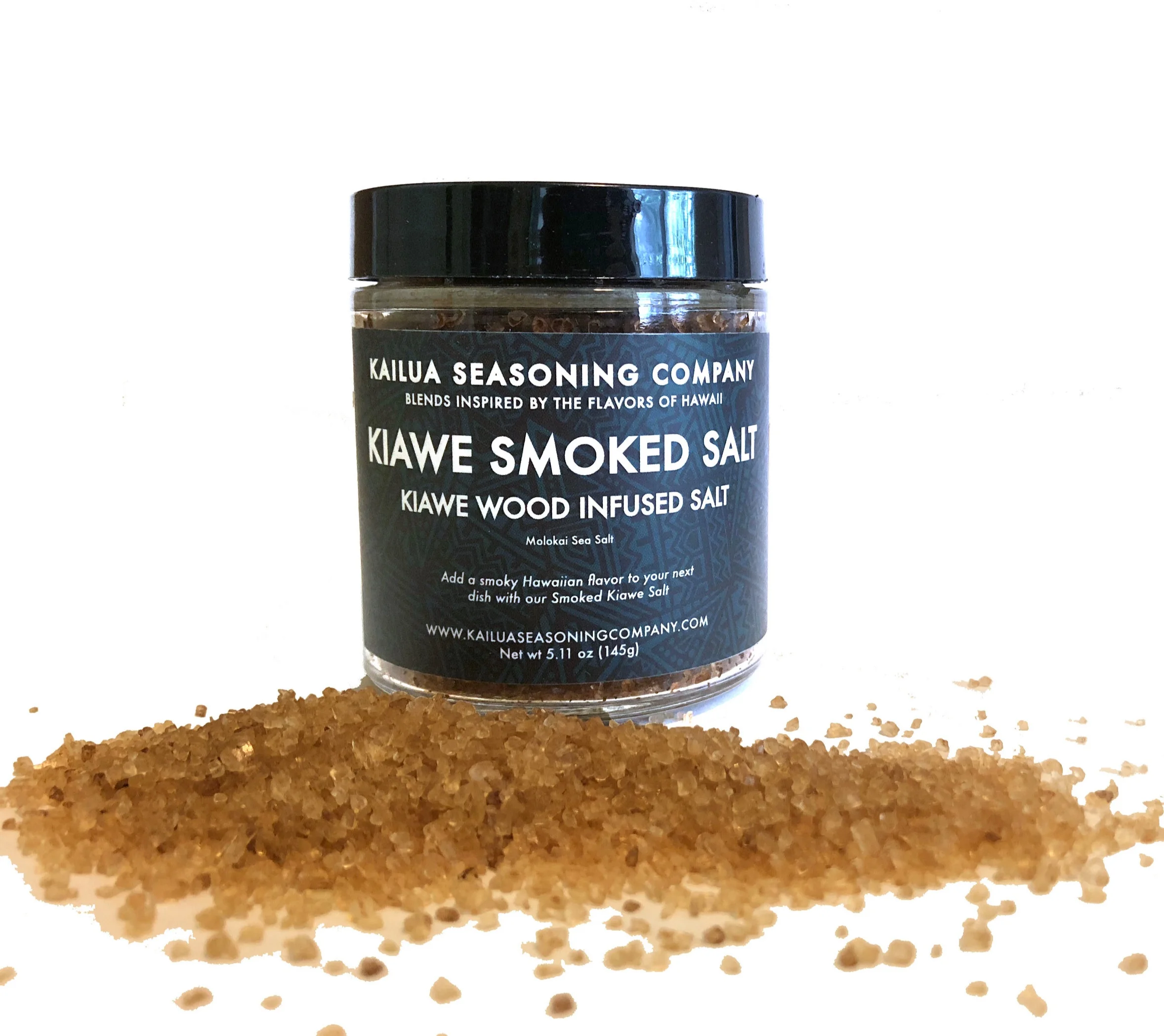 Kiawe Smoked Hawaiian Sea Salt Glass Jar