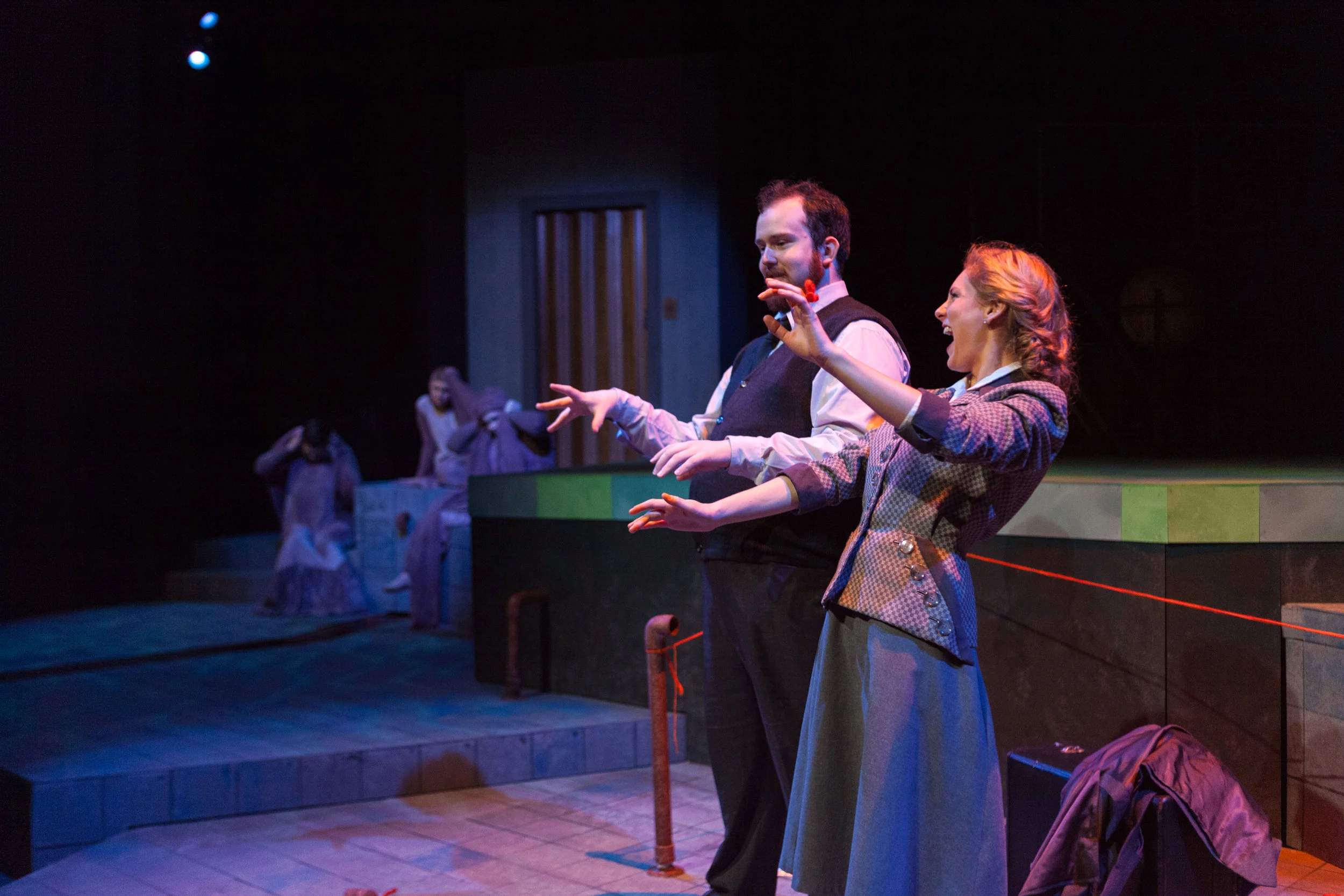 Seattle Pacific University Theatre Production Photography by Luke Rutan Pictured: Nichols Eveland as Father and Callie Turner as Eurydice