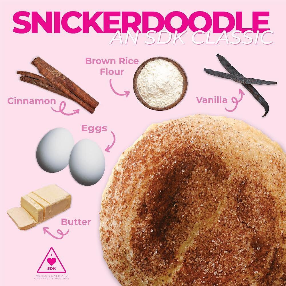 The secret to great edibles? Great ingredients. 
At SDK Snacks, our gluten-free snickerdoodles (like all of our snacks!) are made with the best quality ingredients from trustworthy brands like Darigold and Bob's Red Mill for an edible experience you 