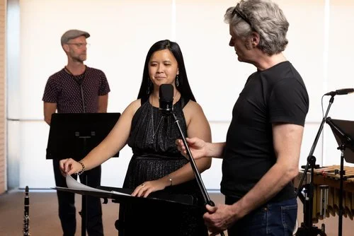Ria Andriani in rehearsal 