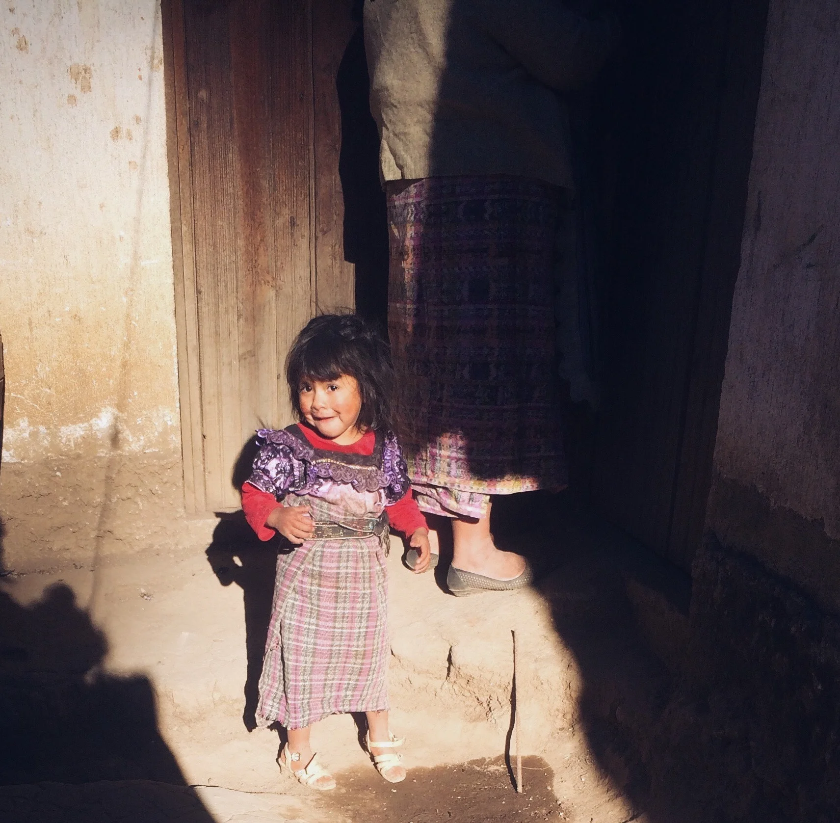 One of the daughters that came along with her mum to the stove training