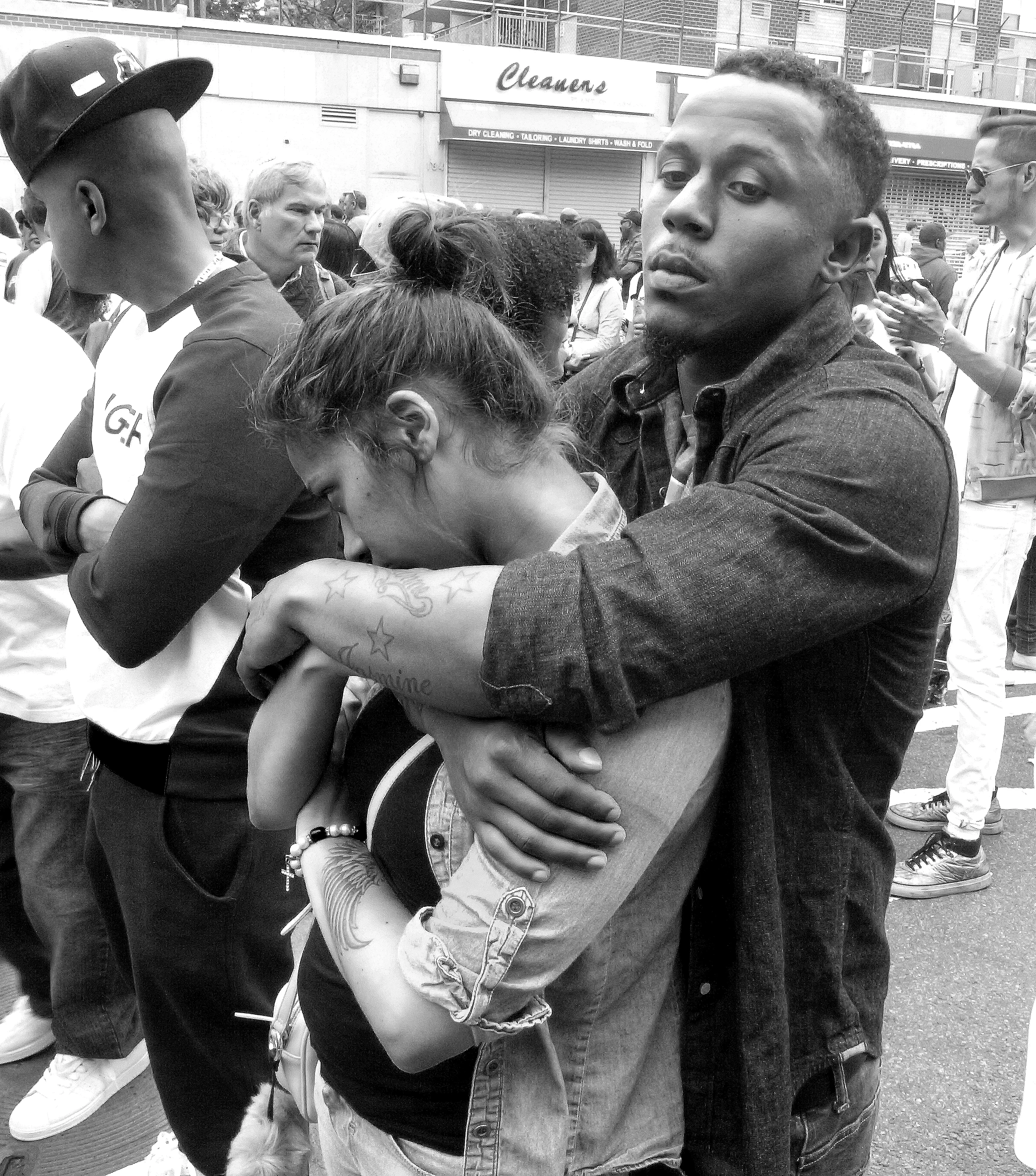 Couple At Block Party B&W.jpg