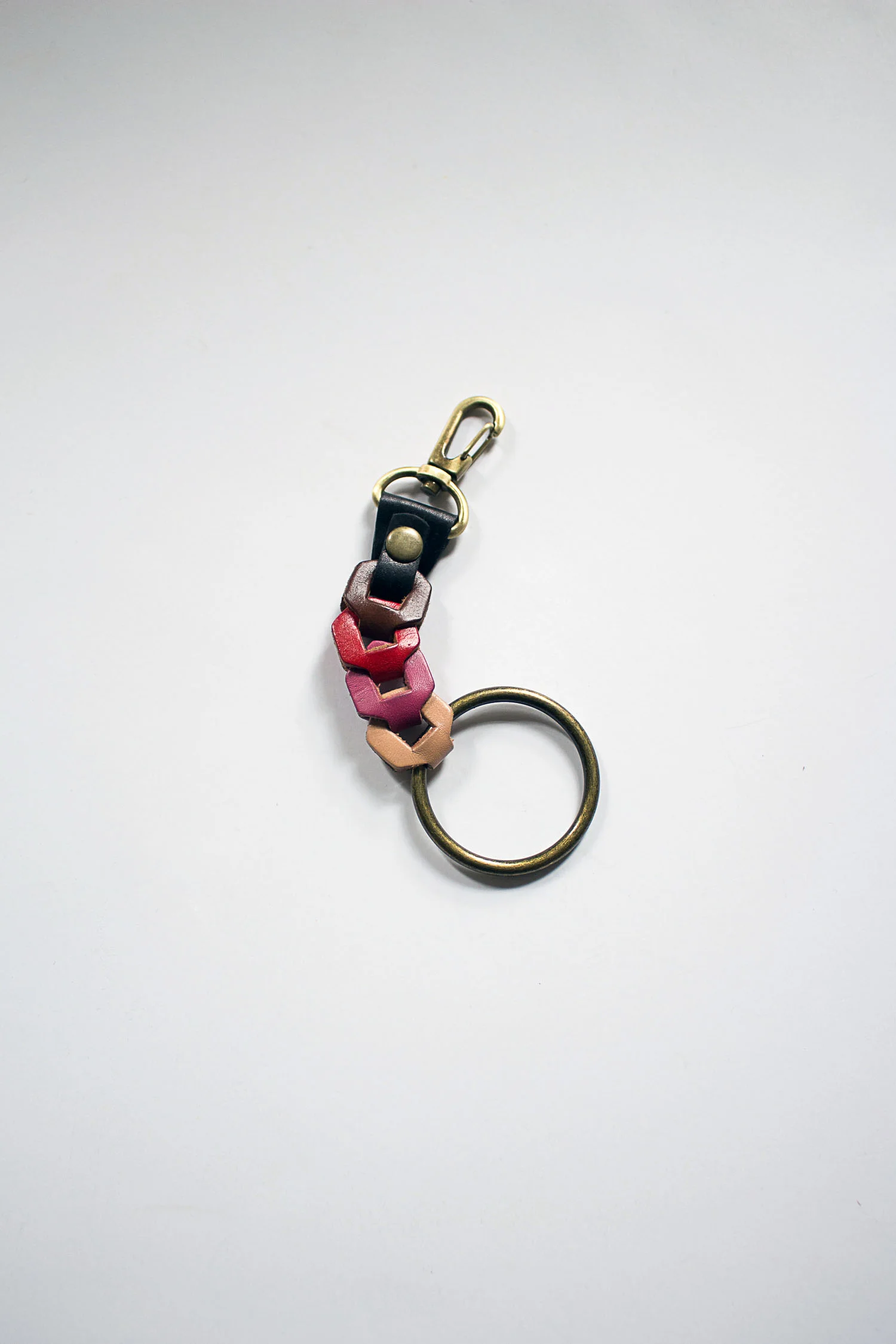 Leather Link Key Fob in TORINO