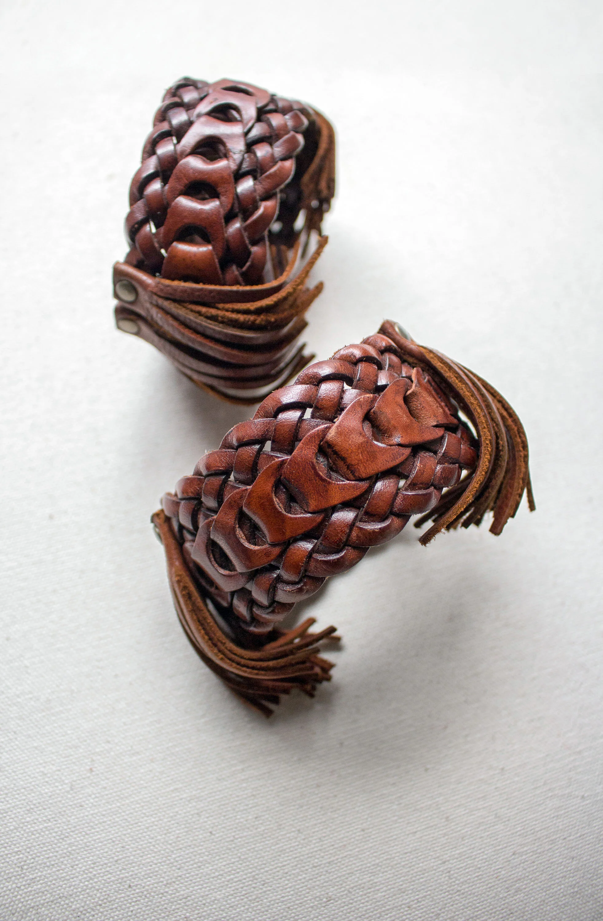 Woven Double Fringe Bracelet 