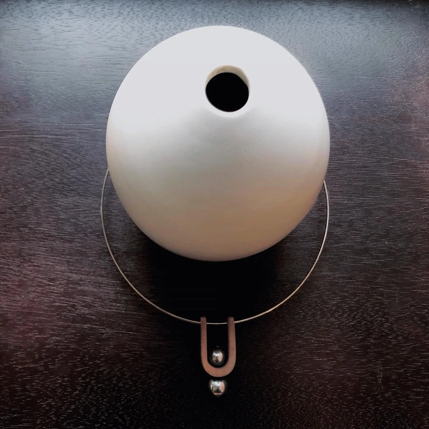 &ldquo;Come out of the circle of time and into the circle of Love&rdquo;- Rumi. Ahme choker. Upcycled Teak, non tarnishing: hematite + stainless steel &bull;

.
.
.
.
.
.
.
.
.
.
.
.
.
.
#atreeneverdies #naturaljewelry 
#woodlovers
#chokernecklace 
#