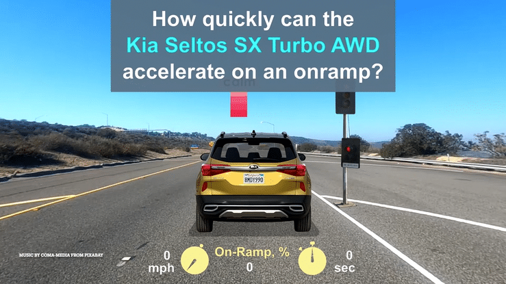 2021 Kia Seltos SX Turbo AWD On-Ramp Acceleration