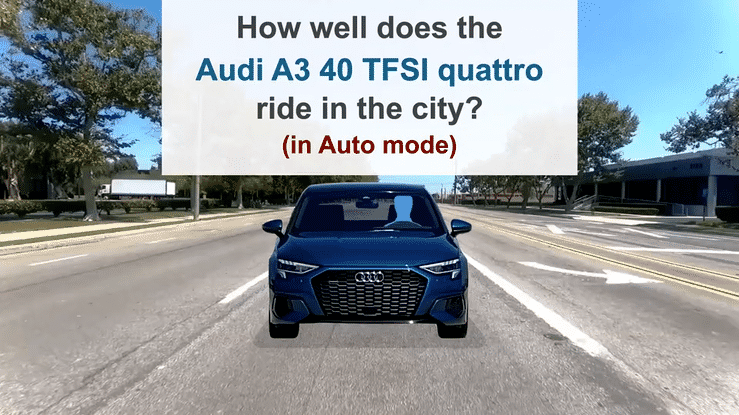 2022 Audi A3 40 TFSI quattro Ride Quality - City