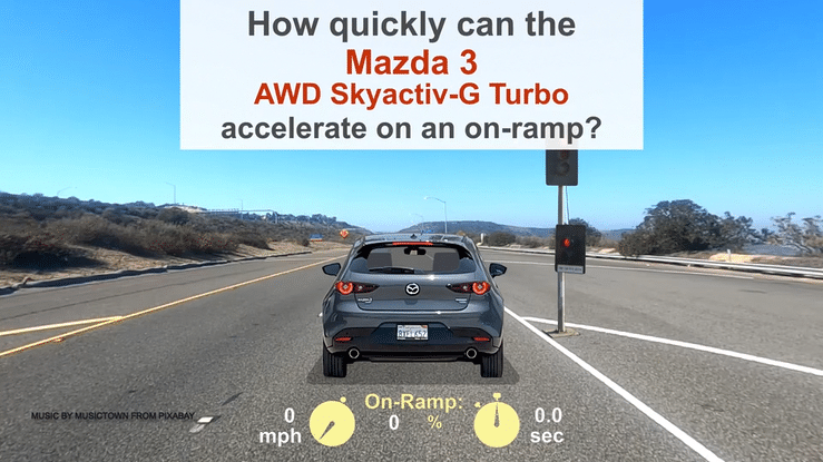 2022 Mazda3 2.5 Turbo AWD On-Ramp Acceleration