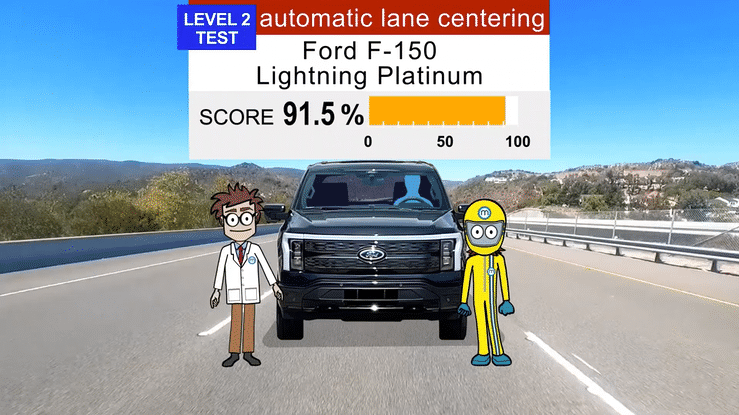 2022 Ford Lightning Platinum Lane Centering - Clive and Denise Explain