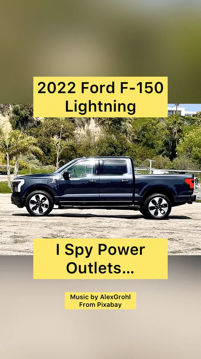2022 Ford Lightning Platinum Power Outlets