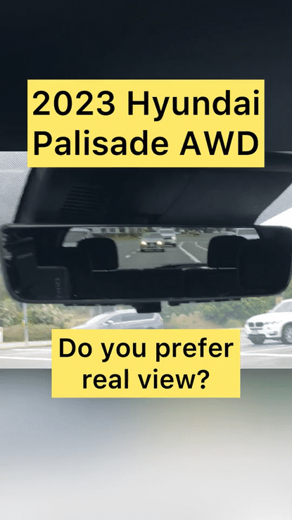 2023 Hyundai Palisade Calligraphy AWD Rear View Mirror - Camera View