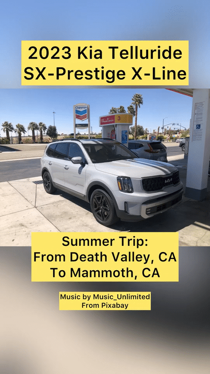 2023 Kia Telluride SX-Prestige X-Line AWD Road Trip - Death Valley to Mammoth