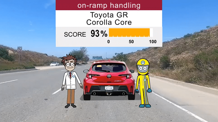 2023 Toyota GR Corolla Core On-Ramp Handling - Clive and Denise Explain