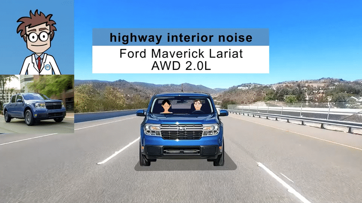 2022 Ford Maverick Lariat AWD 2.0L 8sp Auto Interior Noise Highway - Clive Explains