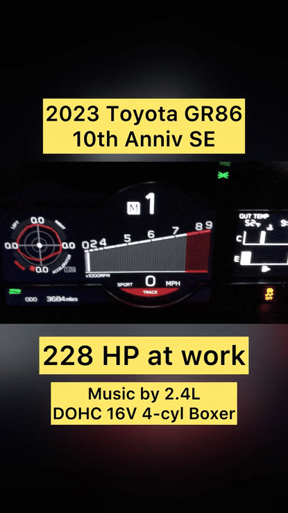 2023 Toyota GR86 10th Anniv SE - Hear the engine roar!