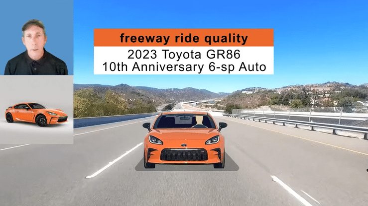 2023 Toyota GR86 Auto 10th Anniv SE Ride Quality HWY