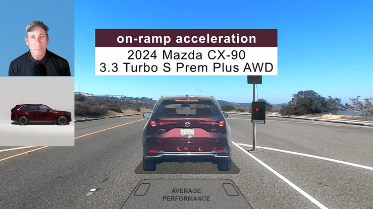 2024 Mazda CX-90 3.3 Turbo S Prem Plus AWD On-Ramp Acceleration