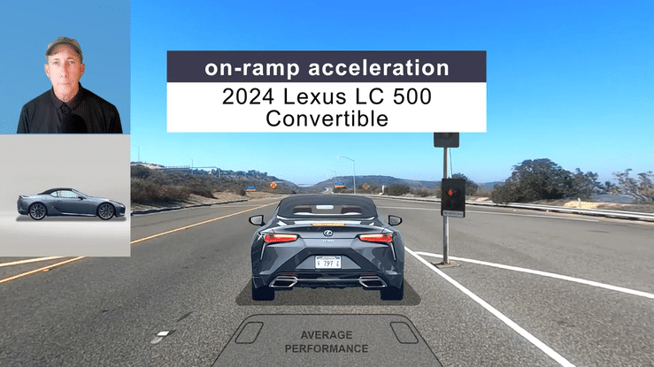 2024 Lexus LC 500 Convertible On-Ramp Acceleration