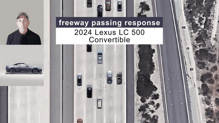 2024 Lexus LC 500 Convertible Passing Response