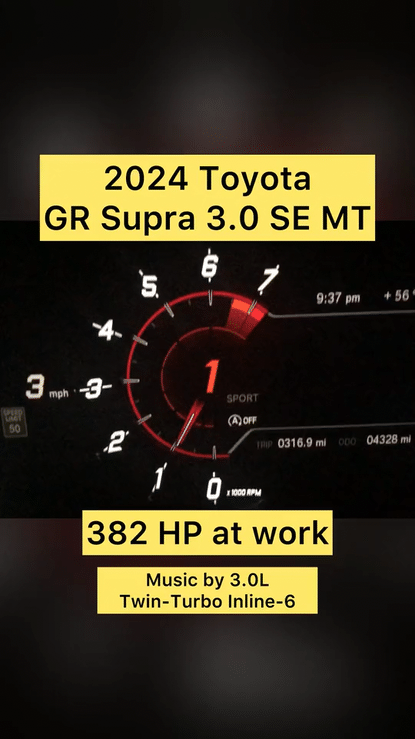 2023 Toyota GR Supra 3.0 SE MT 45th Anniv Edition - Hear the engine roar!