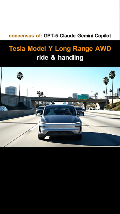 2025 Tesla Model Y Long Range AWD Ride &amp; Handling - AI Mega Answers
