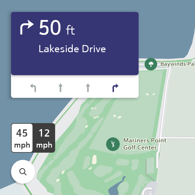 GM Map+ Navigation System