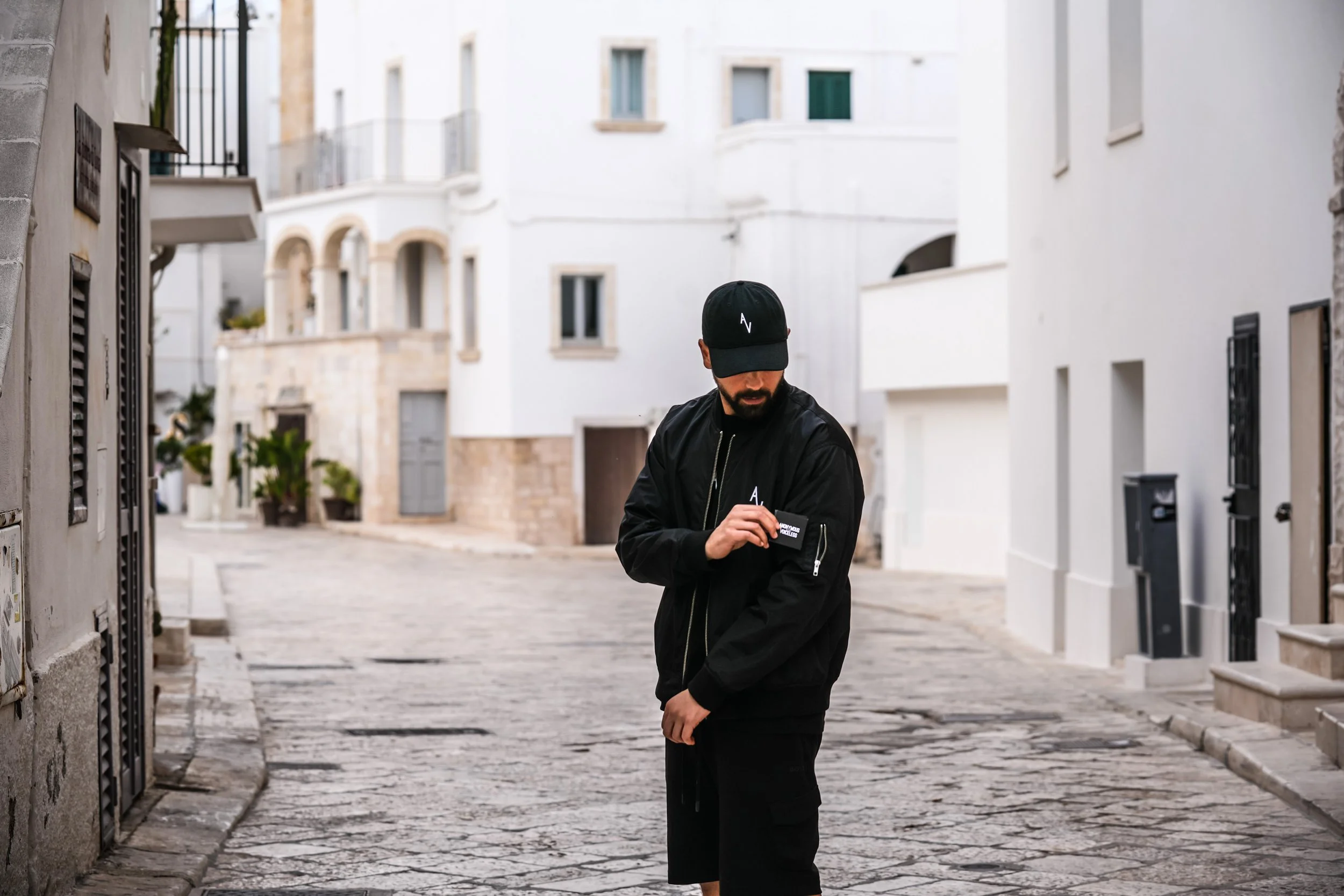 Unisex Premium Recycled AV Bomber Jacket — Anonymous for the
