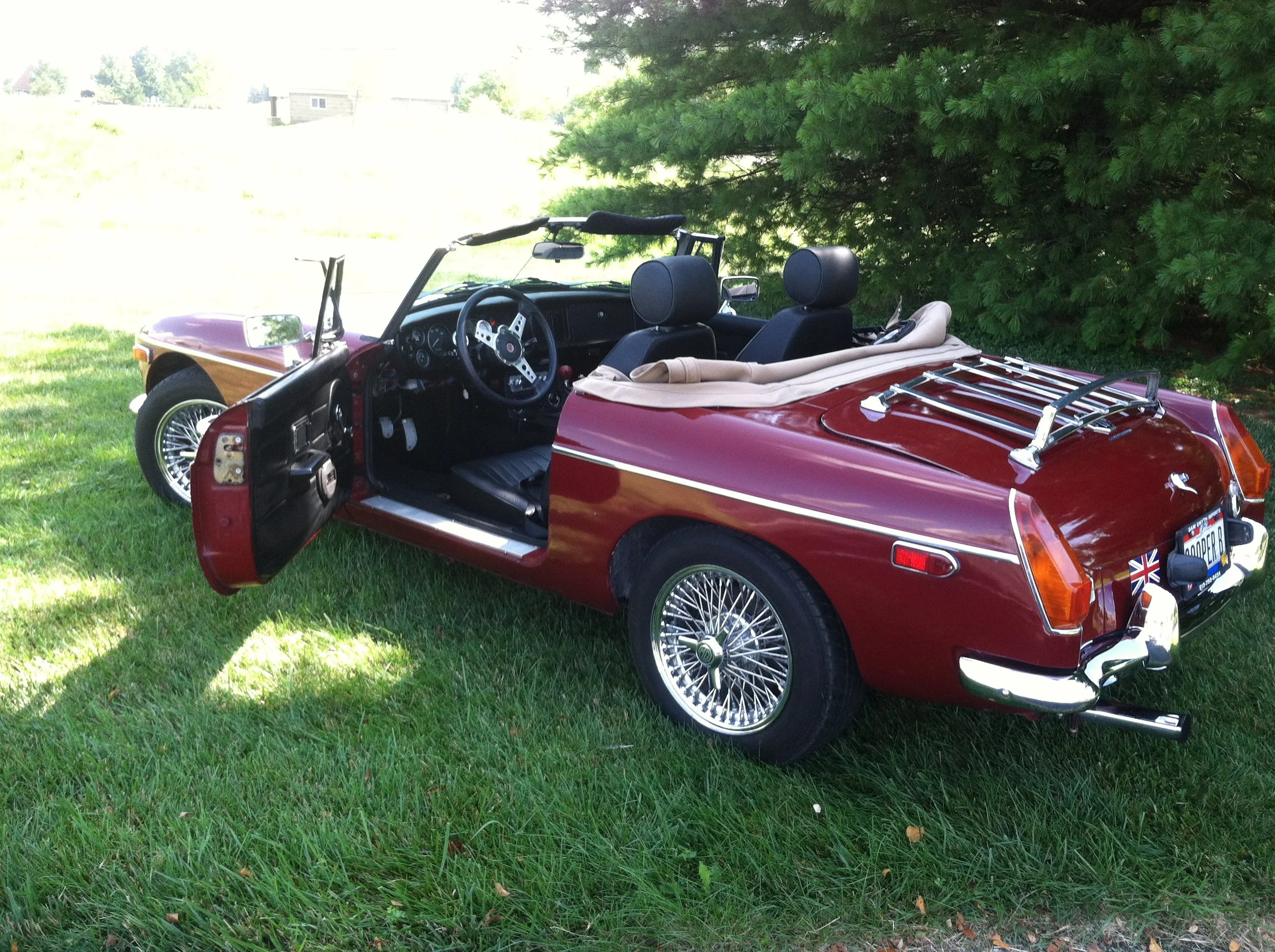 My "rescue" roadster, a 1977 MGB, aka "Sooper B"