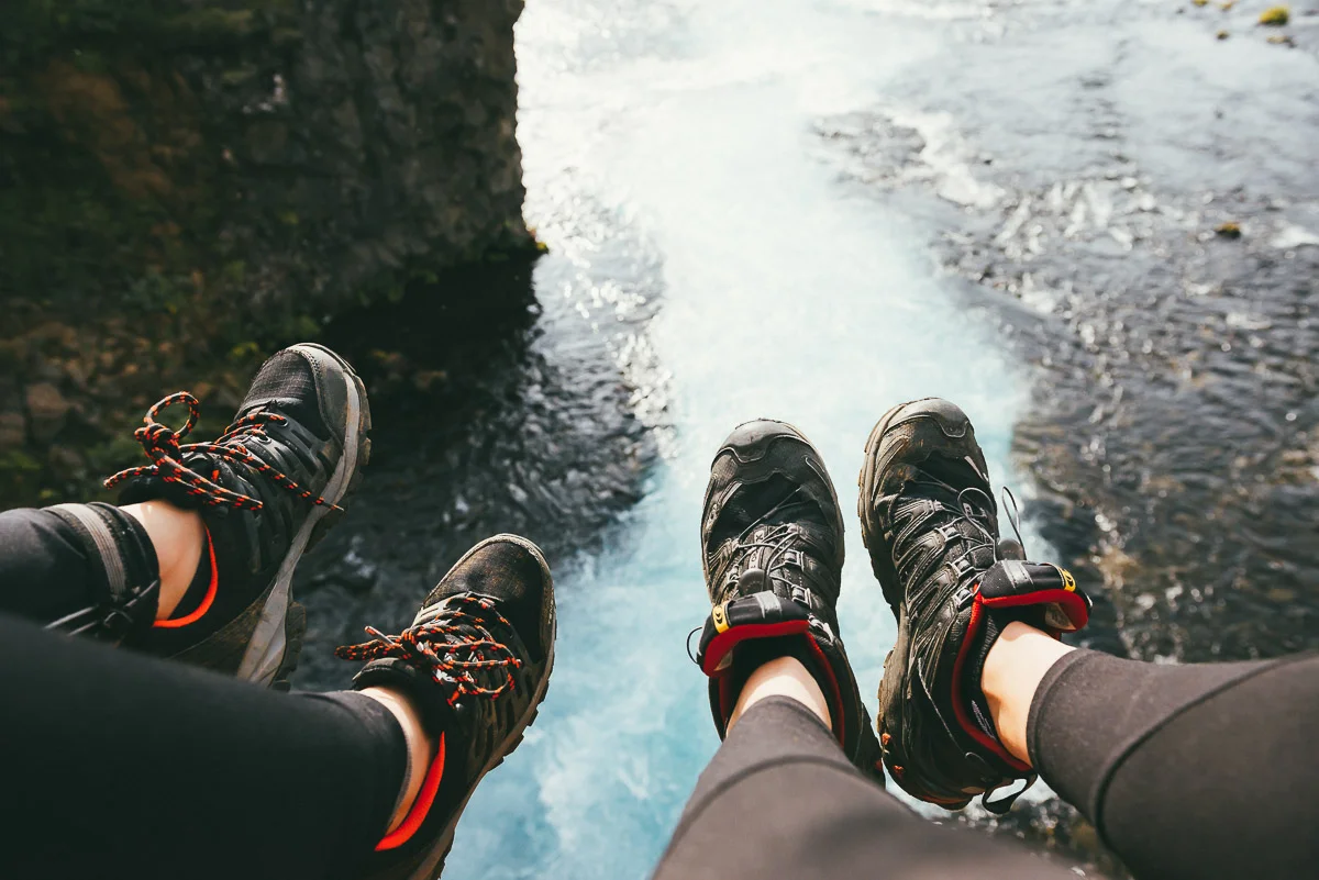 On the Bruarfoss bridge