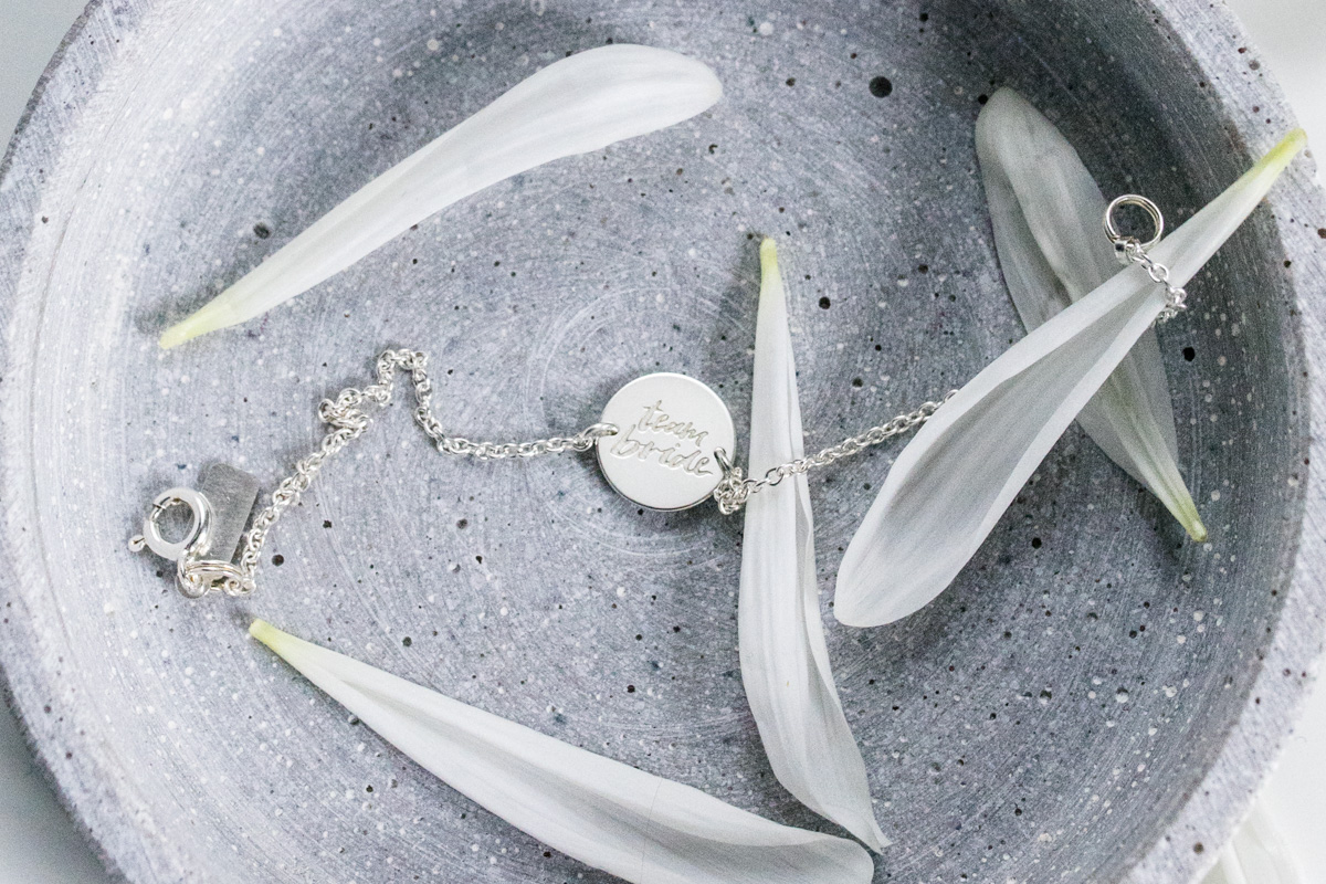 Armband 925 Sterling Silber - Team Bride via Viviane Lenders x Ellisue Berlin