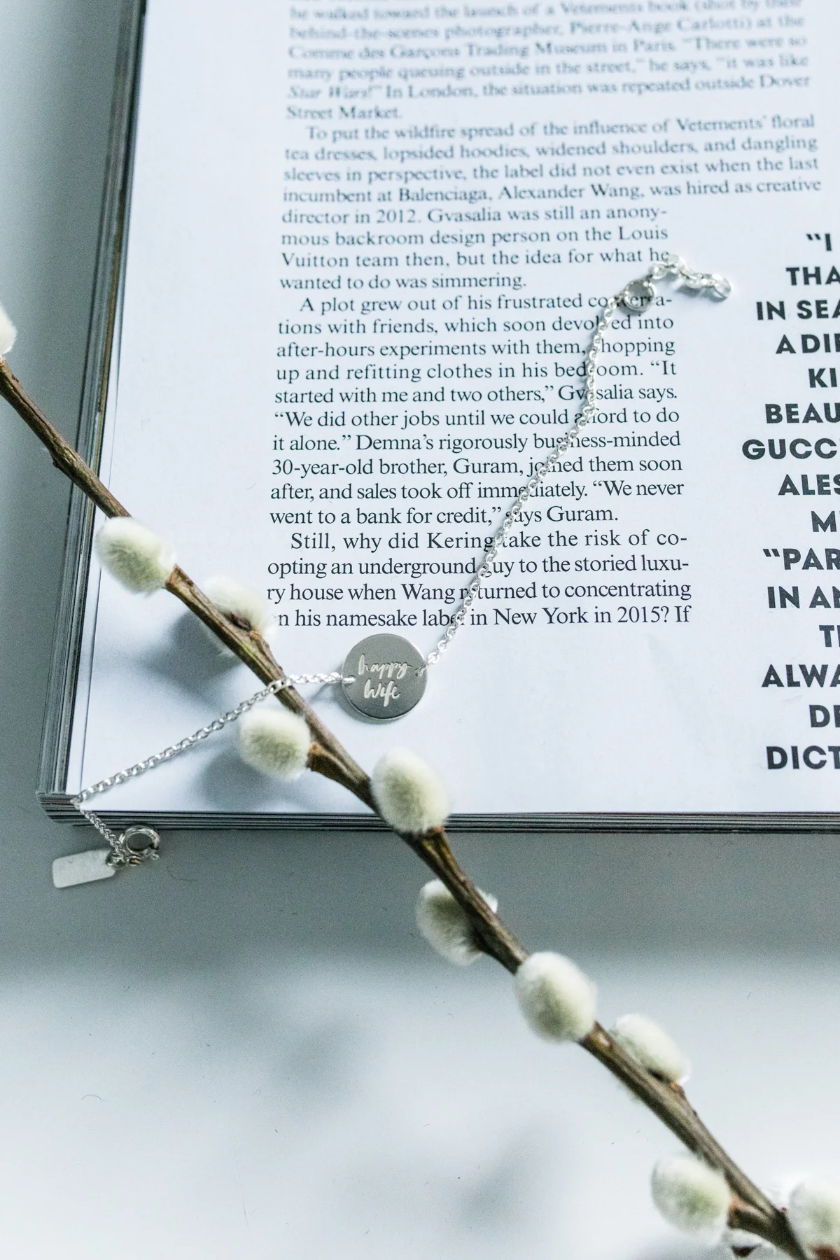Armband 925 Sterling Silber - Happy Wife via Viviane Lenders x Ellisue Berlin