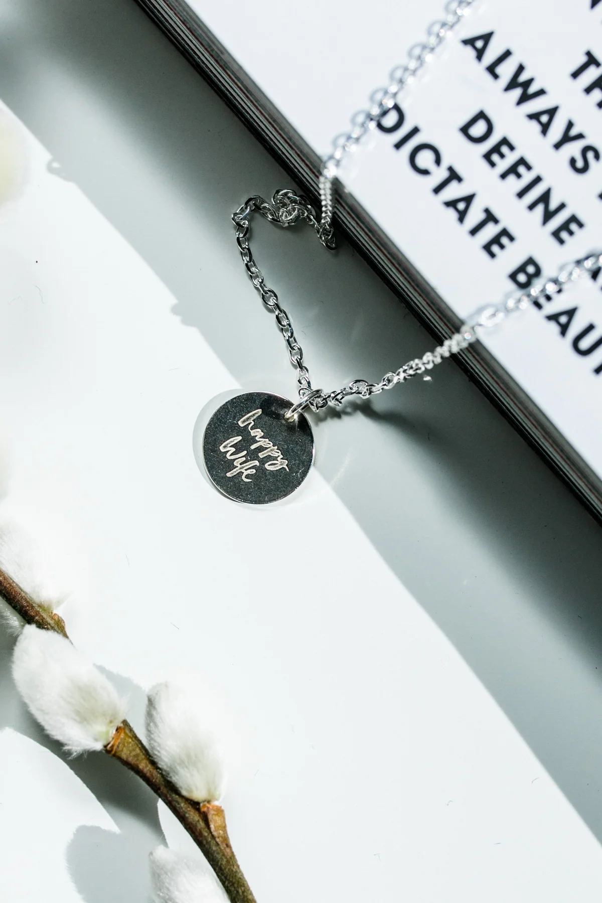 Kette 925 Sterling Silber - Happy Wife via Viviane Lenders x Ellisue Berlin