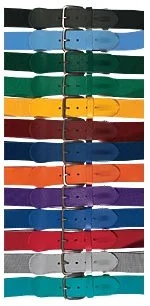 Multi-Colored Baseball belts