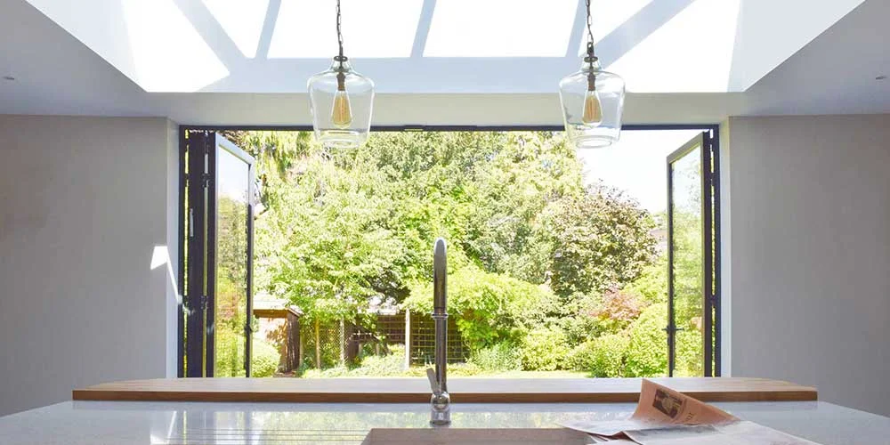 Studio Werc Rear Extension for an Open Plan Kitchen - maximising the view of the rear garden.