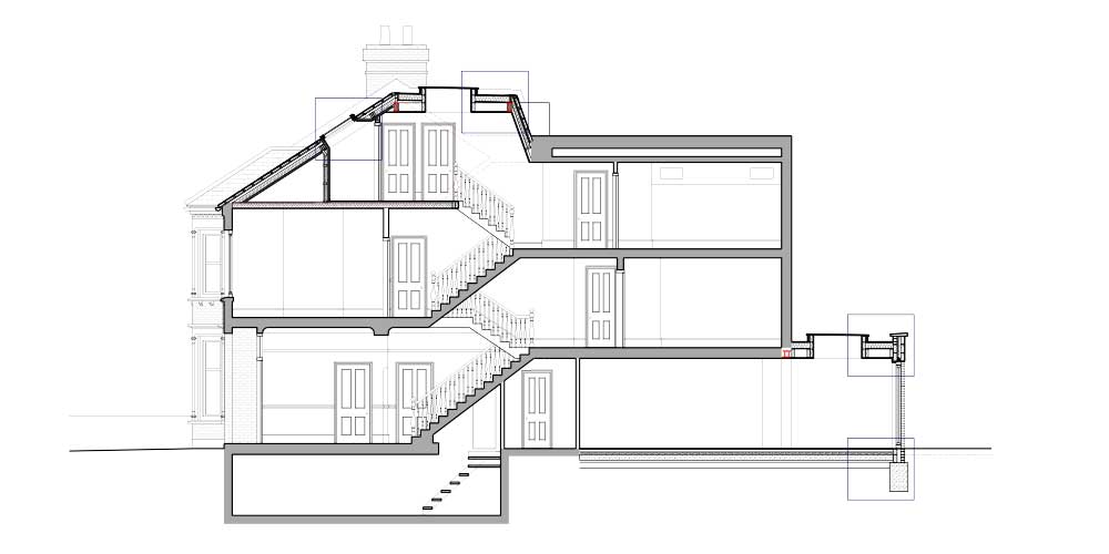 Example Studio Werc Detailed Section Drawing