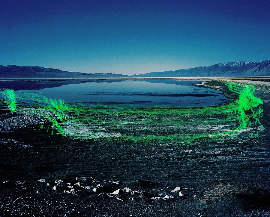 Bridget Batch, Owens Lake Ritual No. 1 , 2014, digital c-print, 40 x 50 inches
