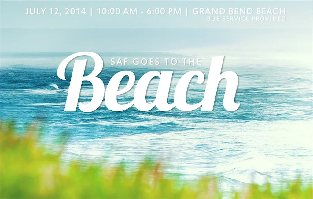 SAF Goes to the Beach on July 12th!