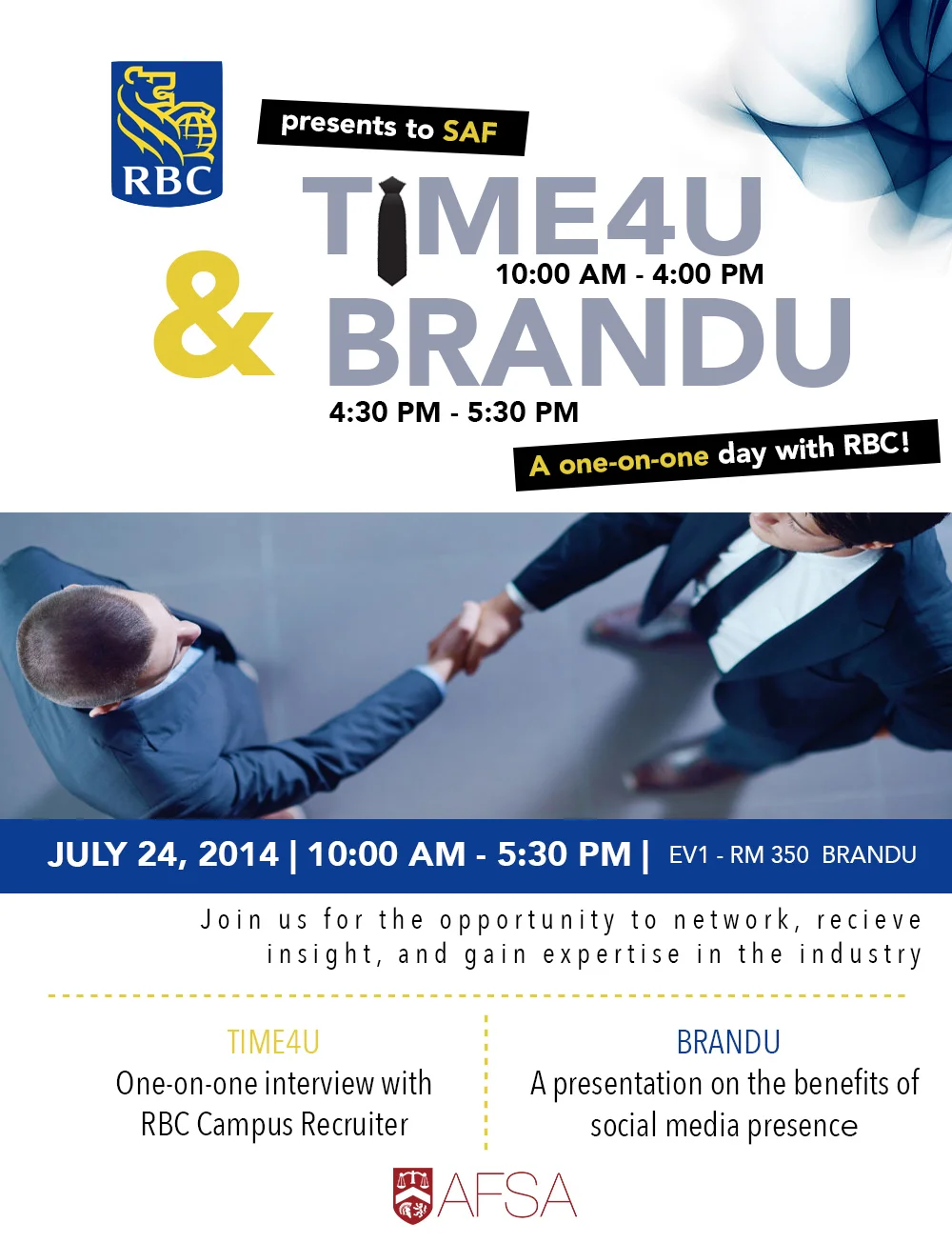 RBC Financial Group: Time4U & BrandU Event