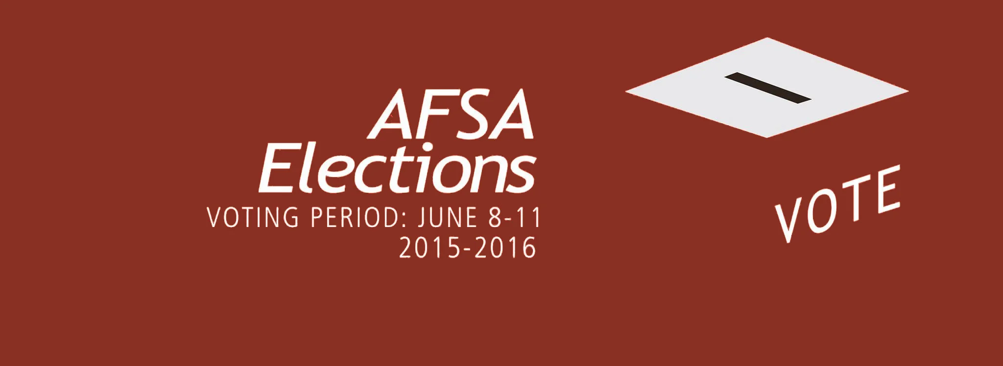 AFSA Elections: Voting Period Now Open!