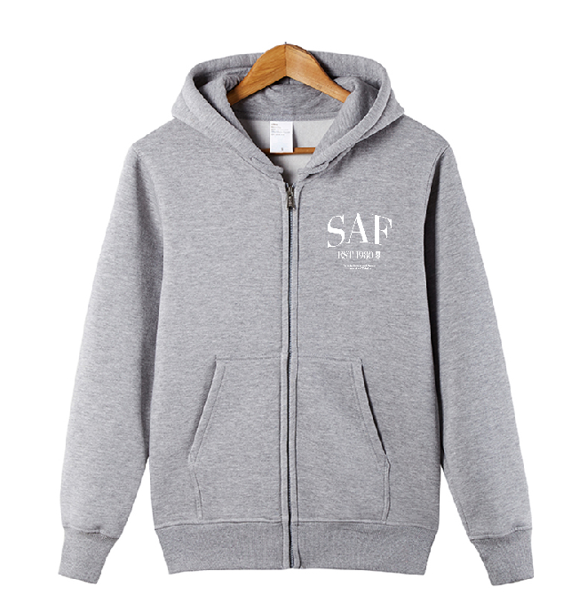 hoodie with zipper on back