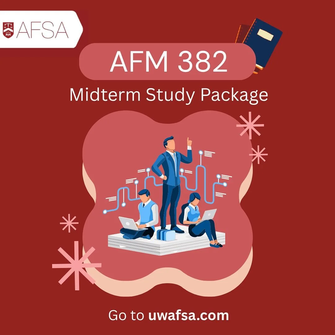Get ready to ace your AFM 382 midterm! Our study package breaks down cost management into simple, practical steps — perfect for every future financial leader. Check out the package on our website or in the link in our bio!
