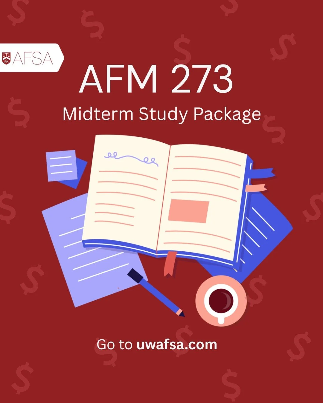 AFM 273 midterm coming up? Don't get caught with negative returns 😬Check out our 273 midterm study package at uwafsa.com. Link in bio!