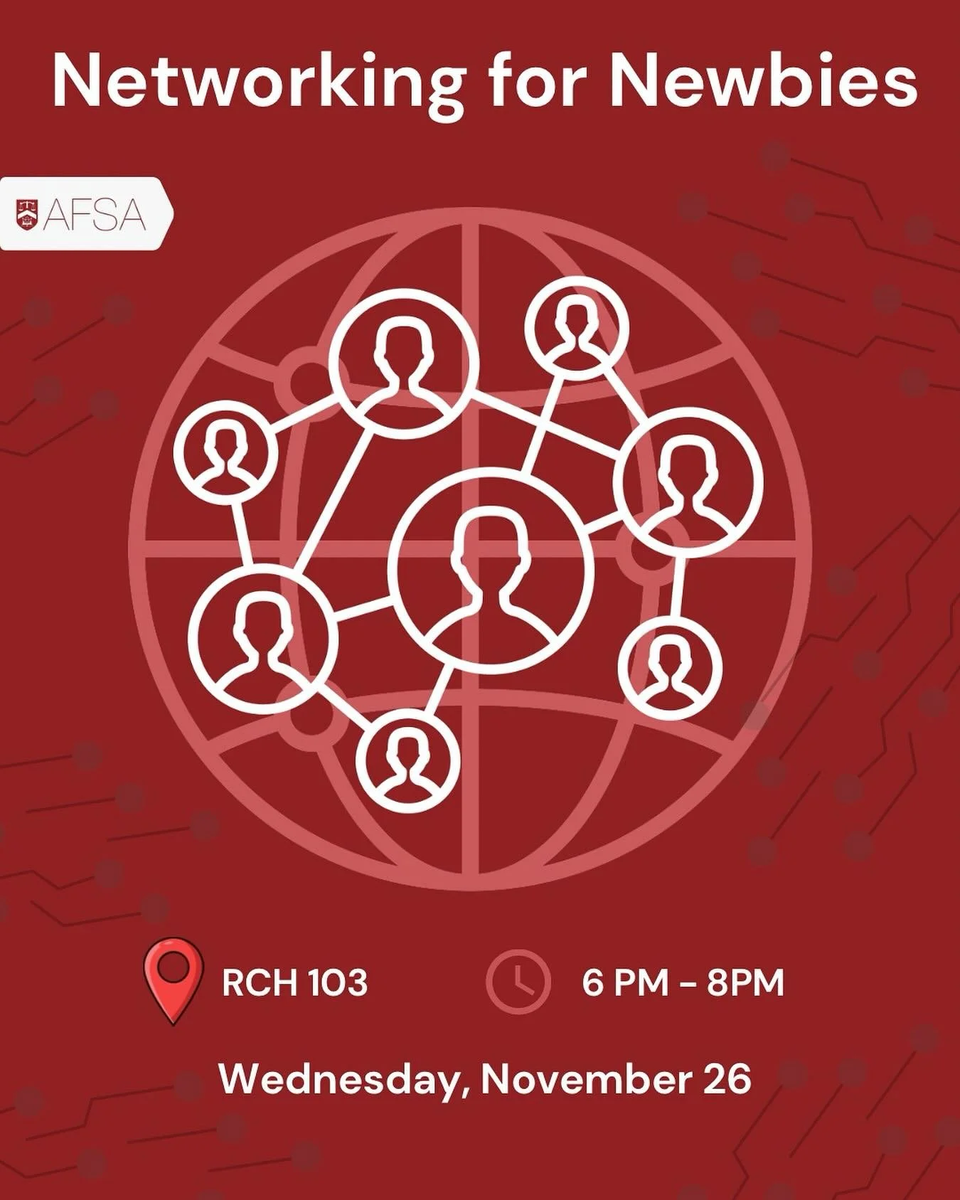 Come for the FREE FOOD, stay for the CONNECTIONS, leave with a FUTURE!!