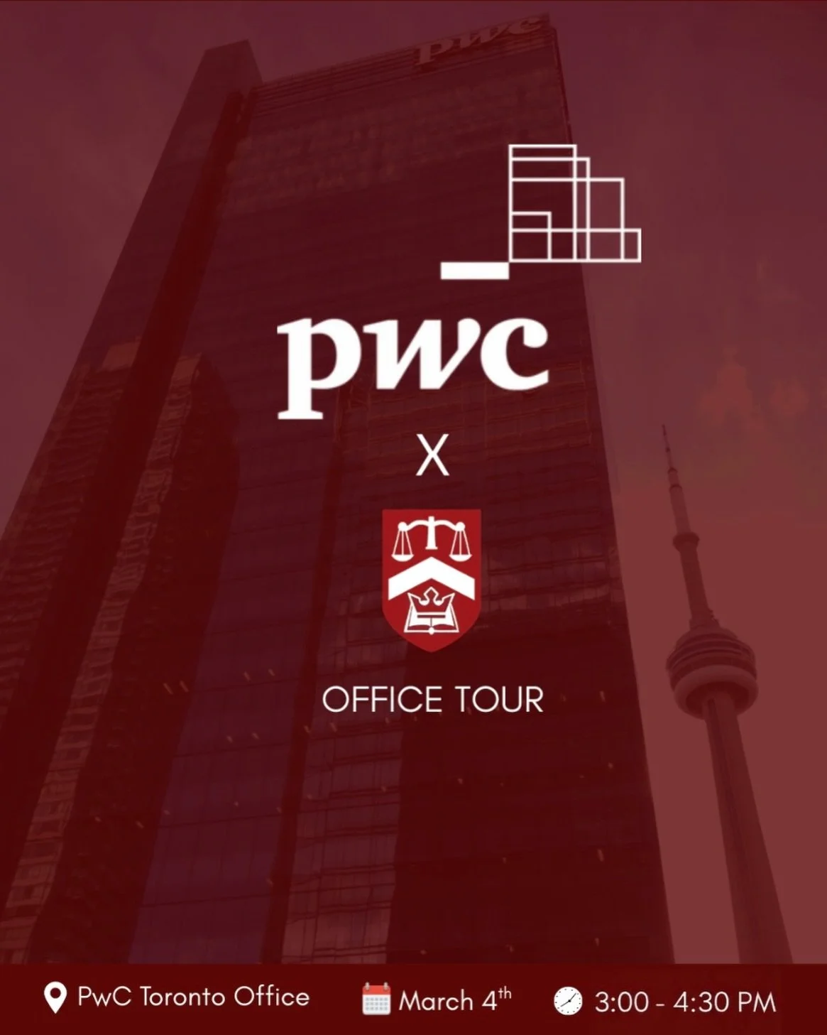 AFSA x PwC Office Tour
Get an inside look at PwC, connect with professionals, and explore what a career at a Big 4 firm can look like. Spots are limited. Sign up soon - Link in bio!