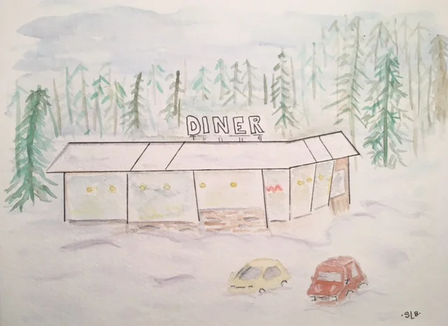 Winter Scene Diner