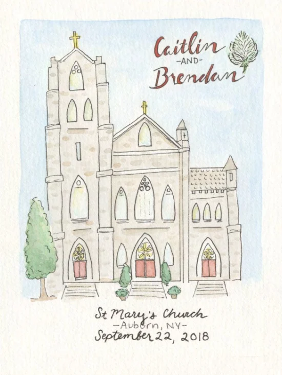 Skaneateles Wedding Church Program