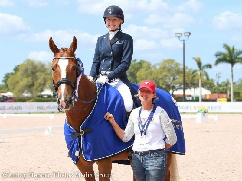 Vanessa Creech-Terauds and Fleur de Lis L with Diane Creech