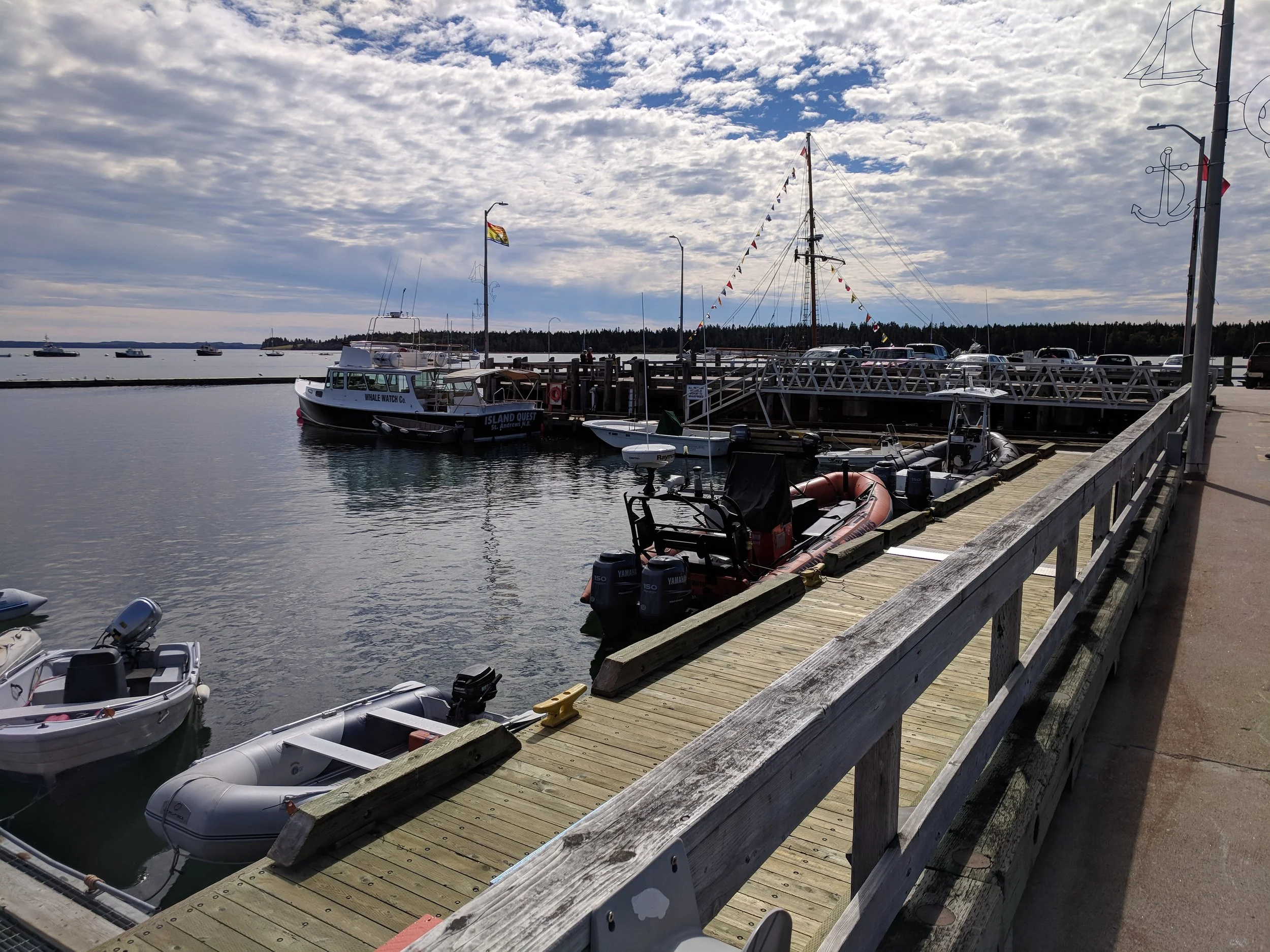 You could barely see these boats at low tide.