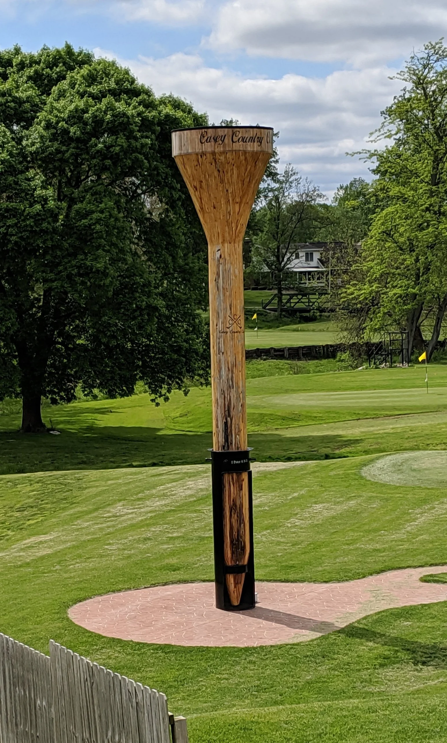 We hit a few balls at the links…