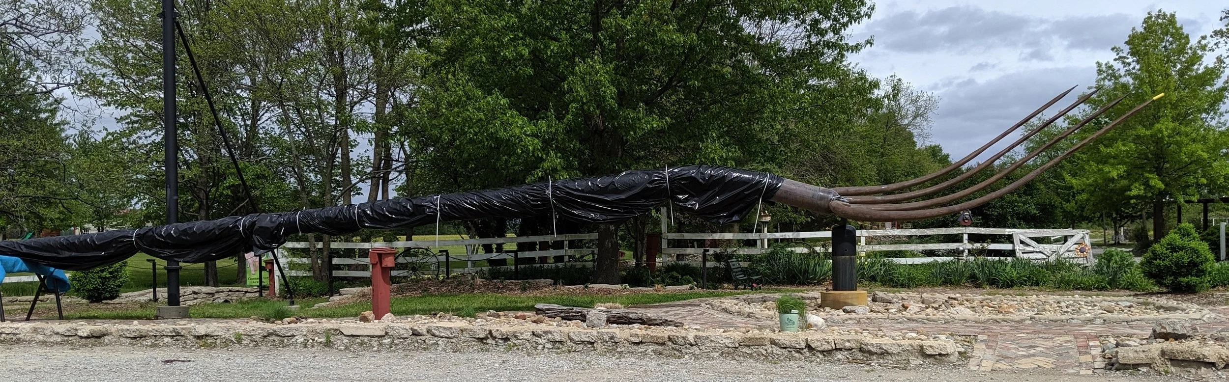 …and dropped by the Bunyan farm.
